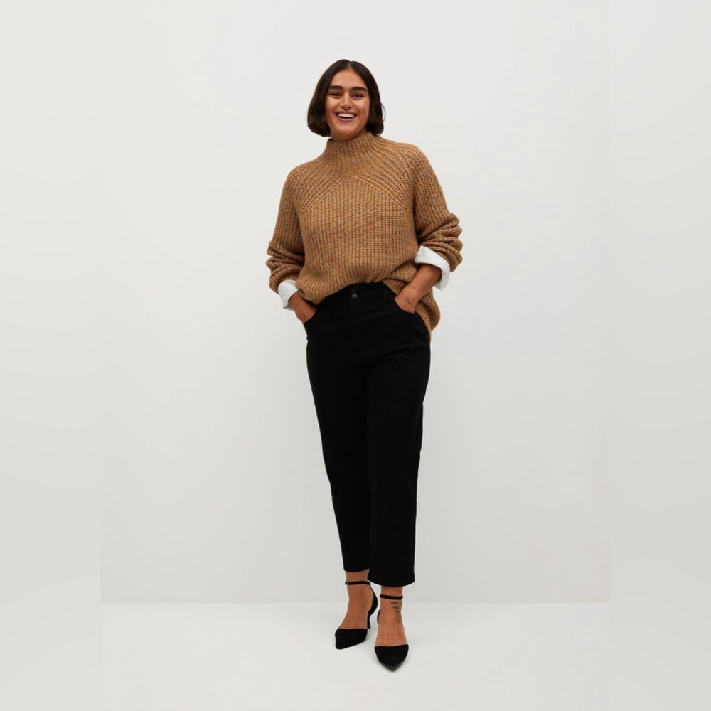 Mango Metallic Knit Sweater